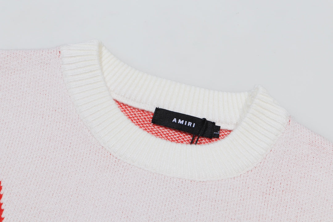 AMIRI 2024 new sweater with large 22-letter logo on back