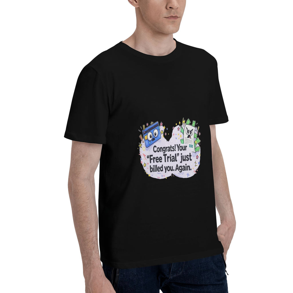 Free Yet Billed Again Sticker T-shirt
