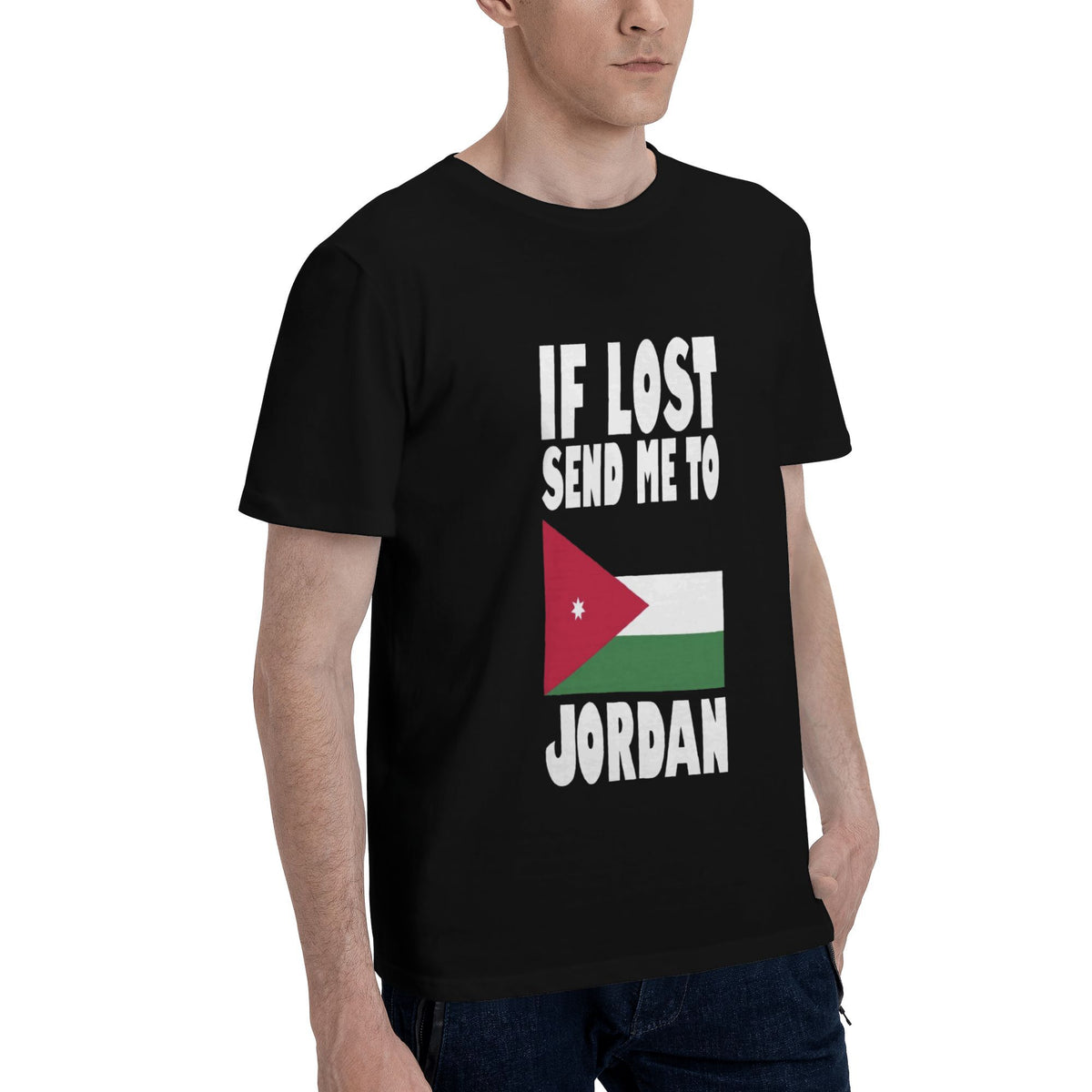 Jordan flag with word T-shirt