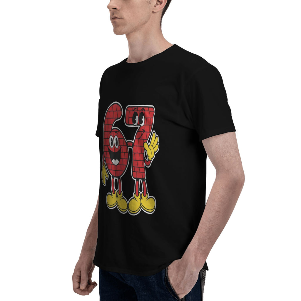 Cartoon character showing seven T-shirt
