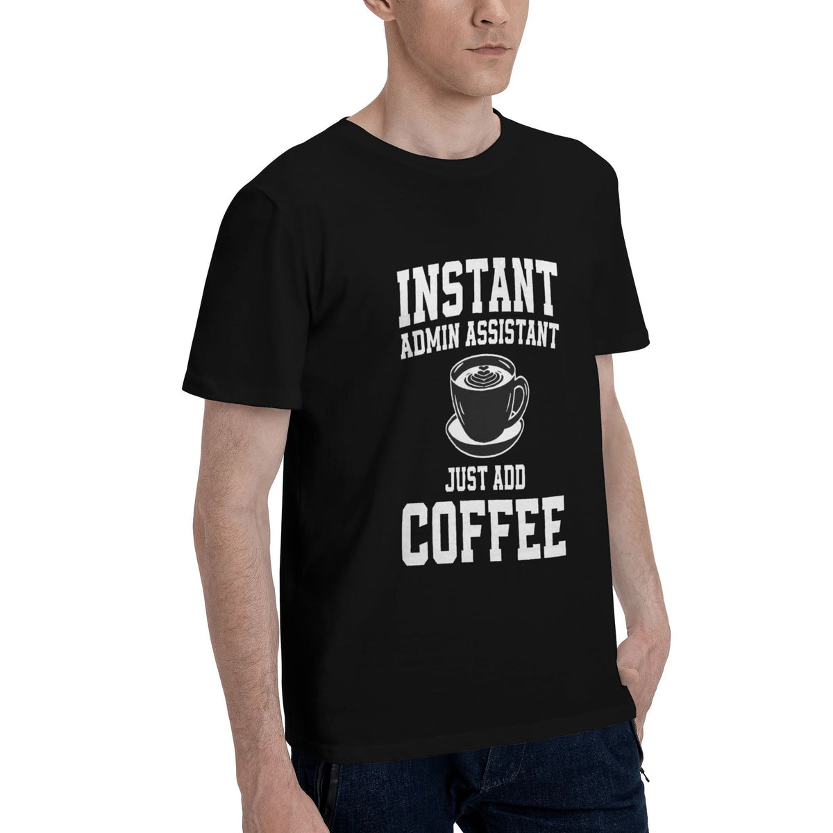 Retail Coffee Cup B&W T-shirt