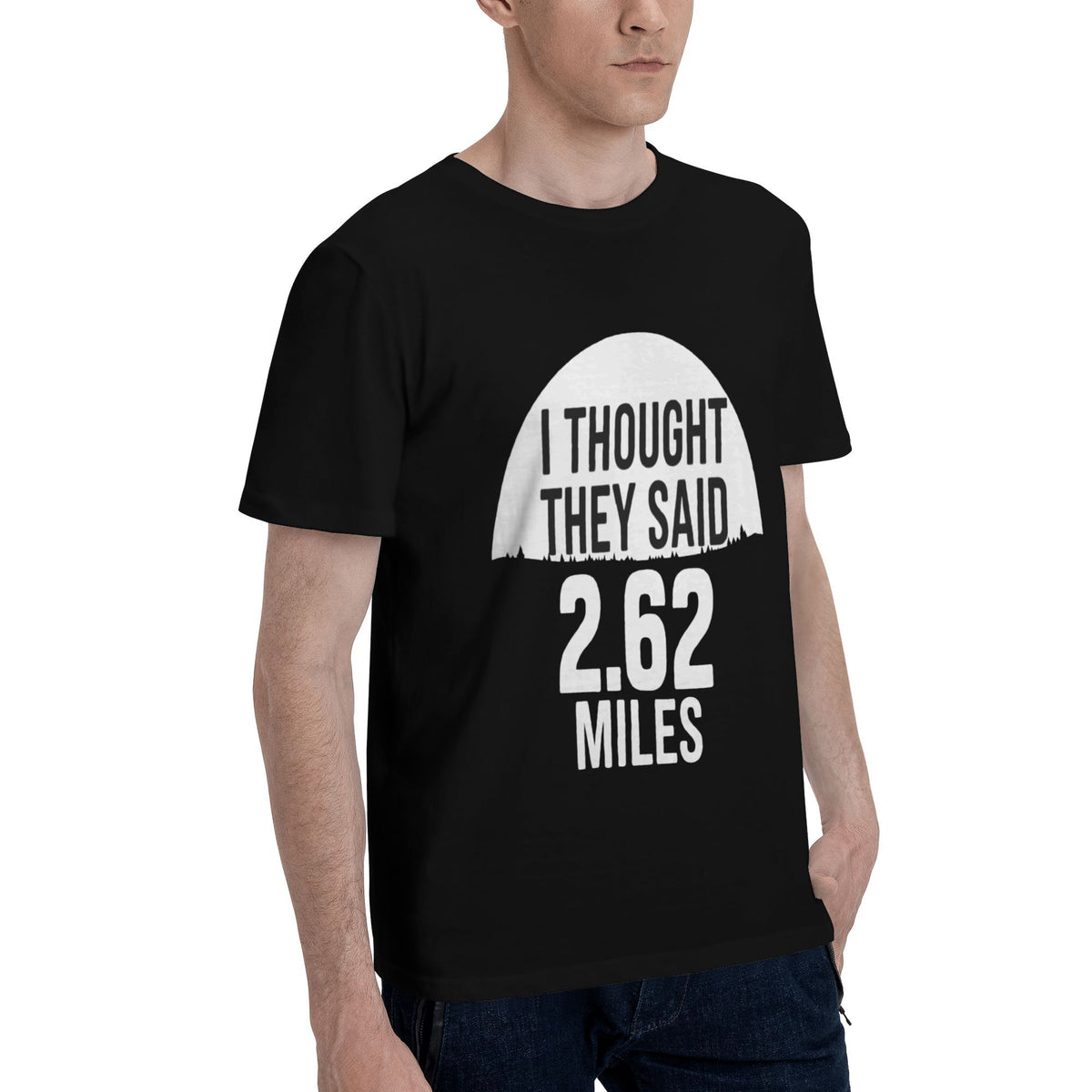 Black White Sign 26 2 Miles T-shirt