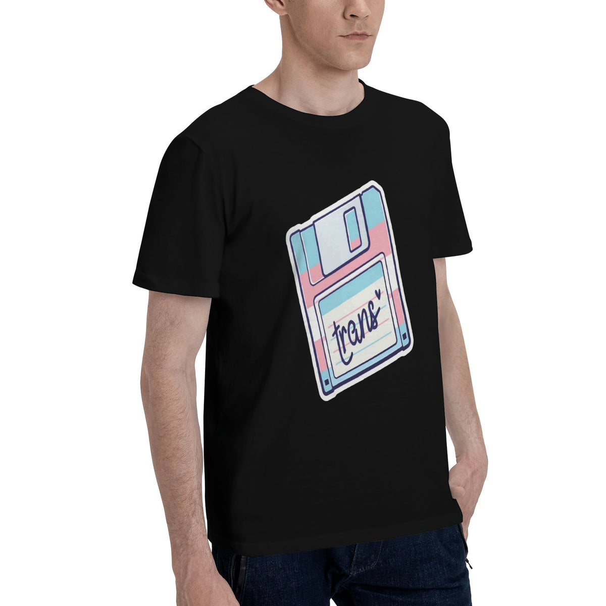 floppy disk with trans T-shirt
