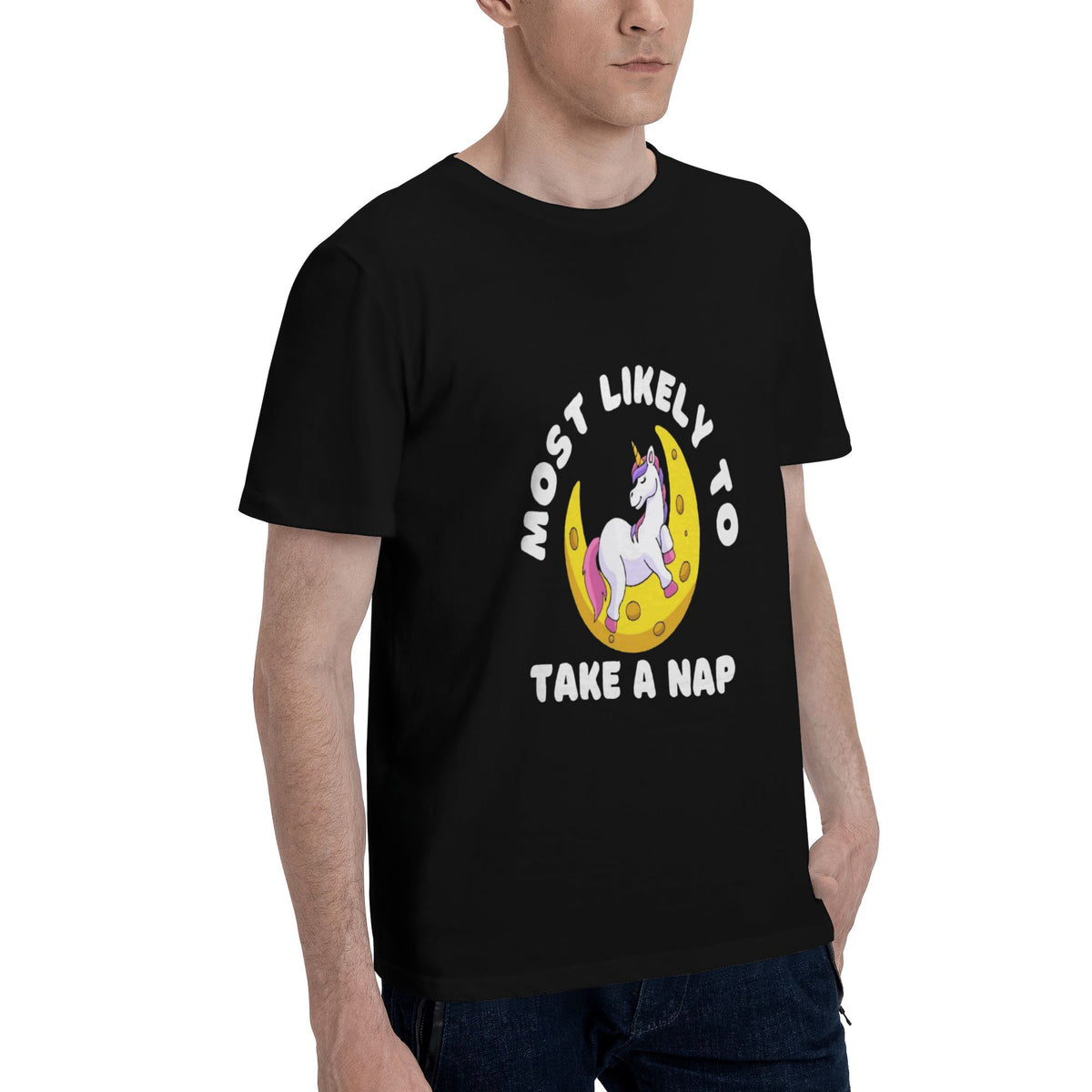 Unicorn Moon Sticker T-shirt