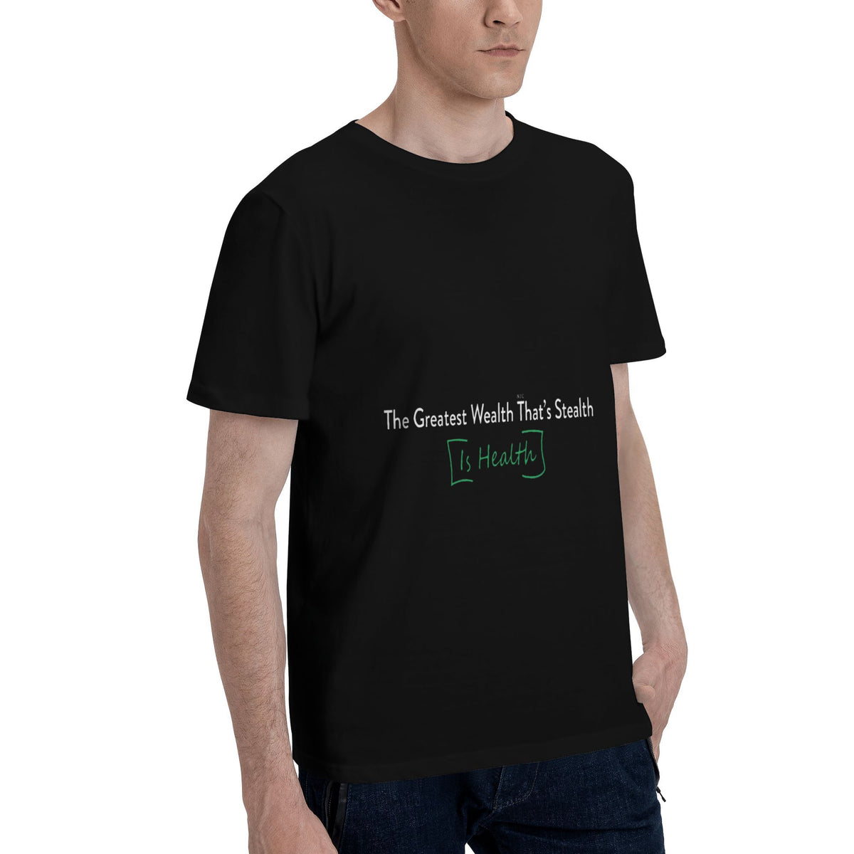 green white logo T-shirt