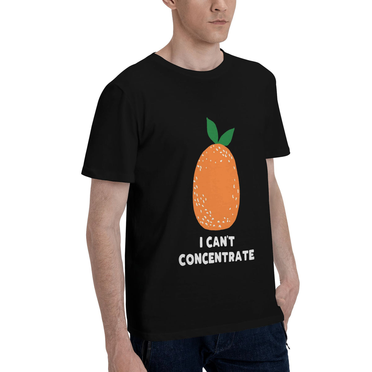 Orange with green leaf T-shirt