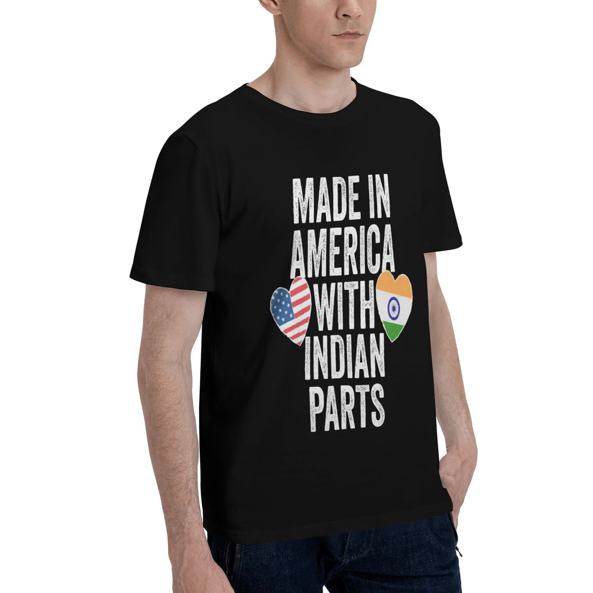 America India Multilingual Script T-shirt