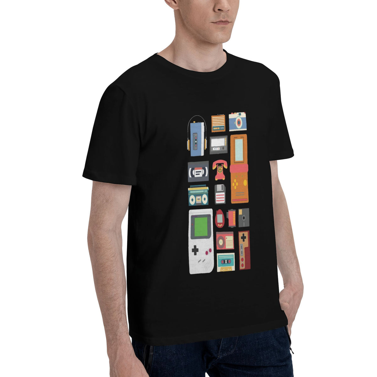 Video game consoles lined up T-shirt