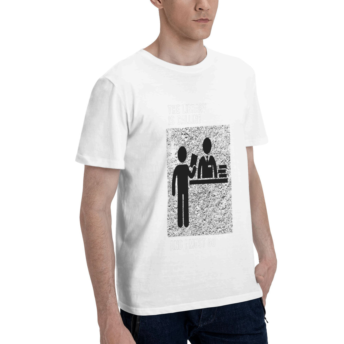 B&W sign: couple bench T-shirt
