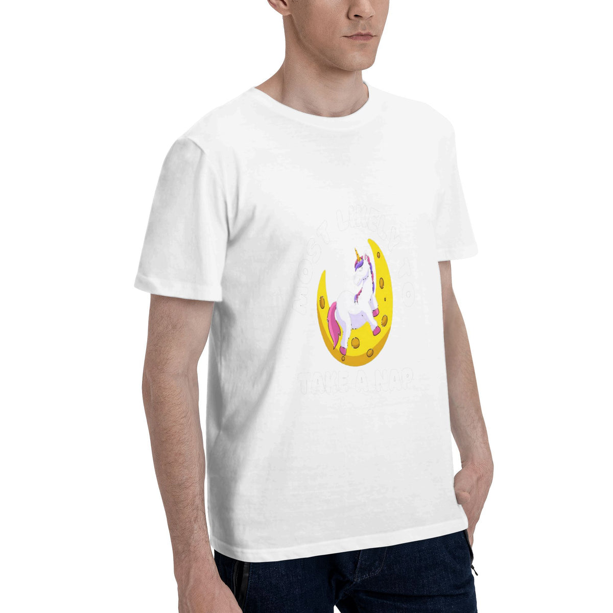 Unicorn Moon Sticker T-shirt
