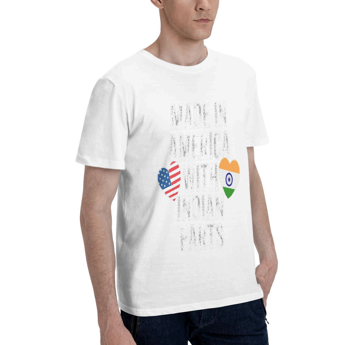 America India Multilingual Script T-shirt