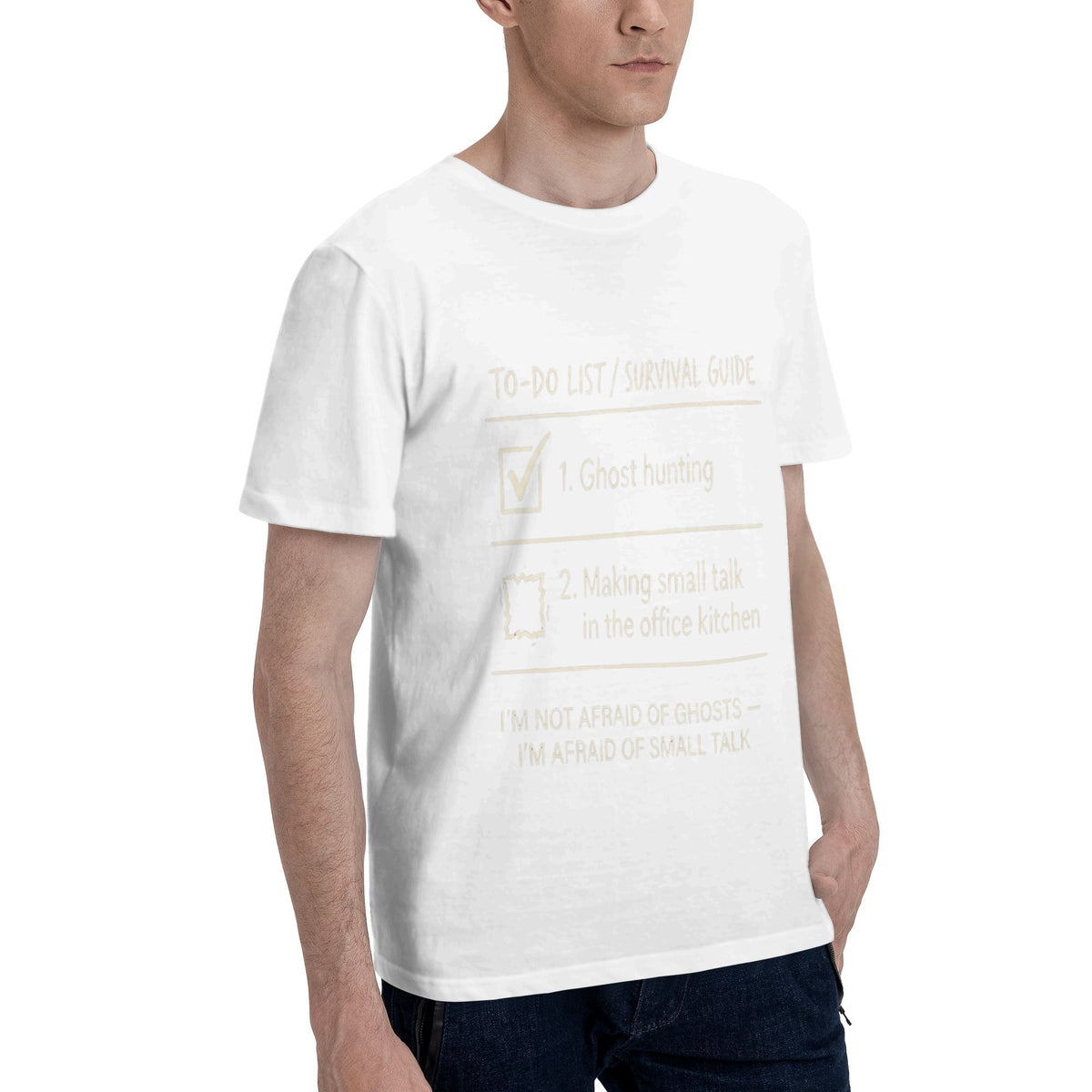 Monochrome word collage T-shirt