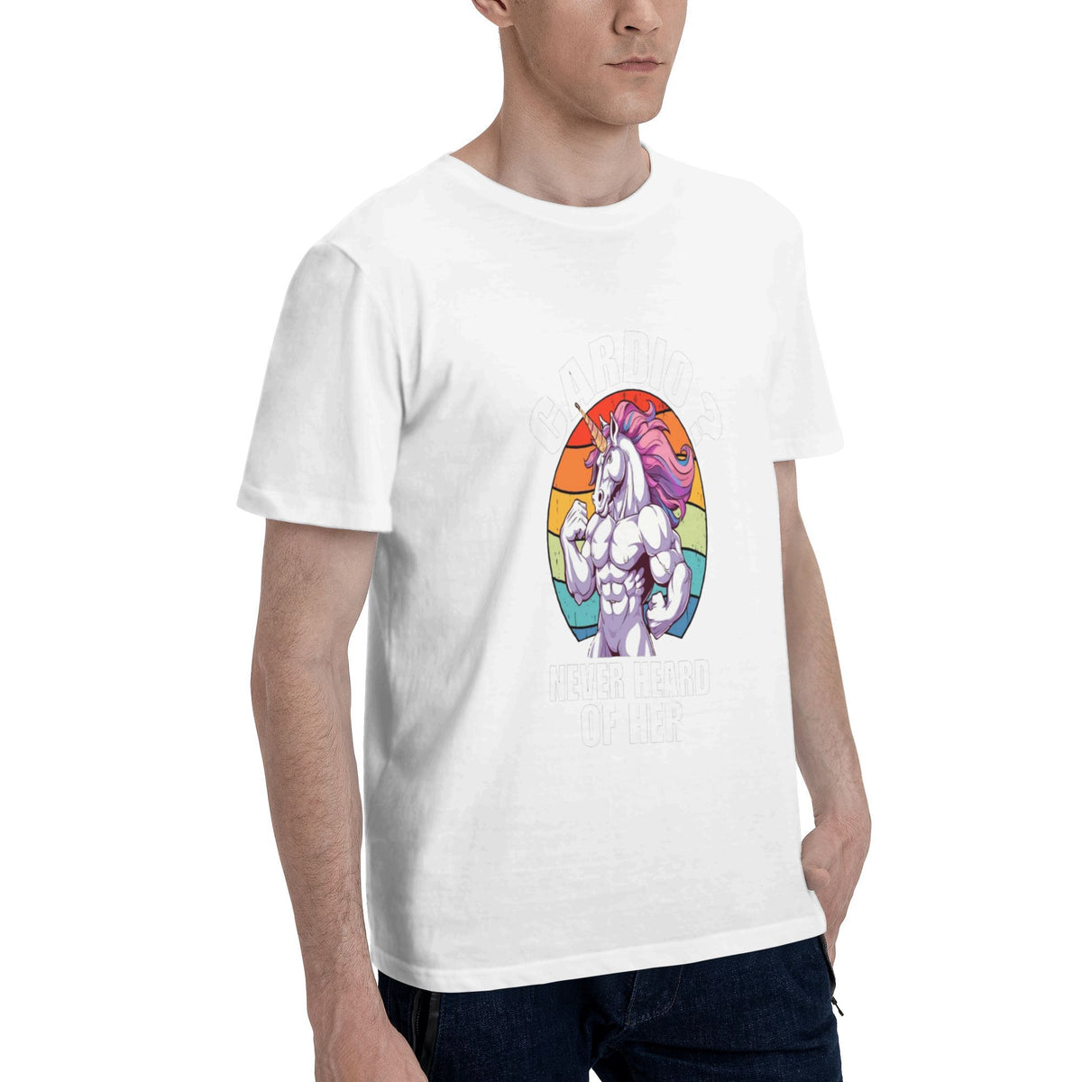 Unicorn pink mane sunset T-shirt
