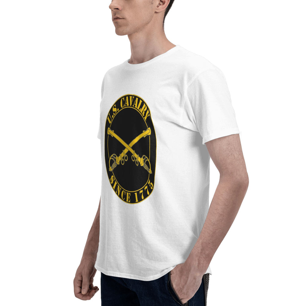 US Cavalry Yellow Black Logo T-shirt