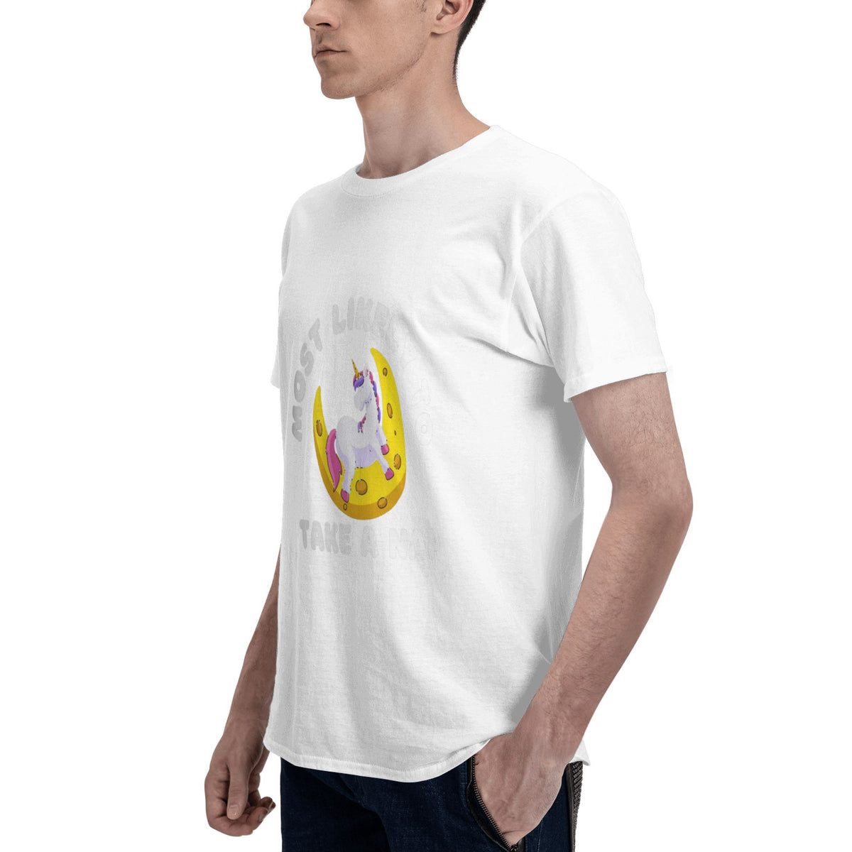 Unicorn Moon Sticker T-shirt