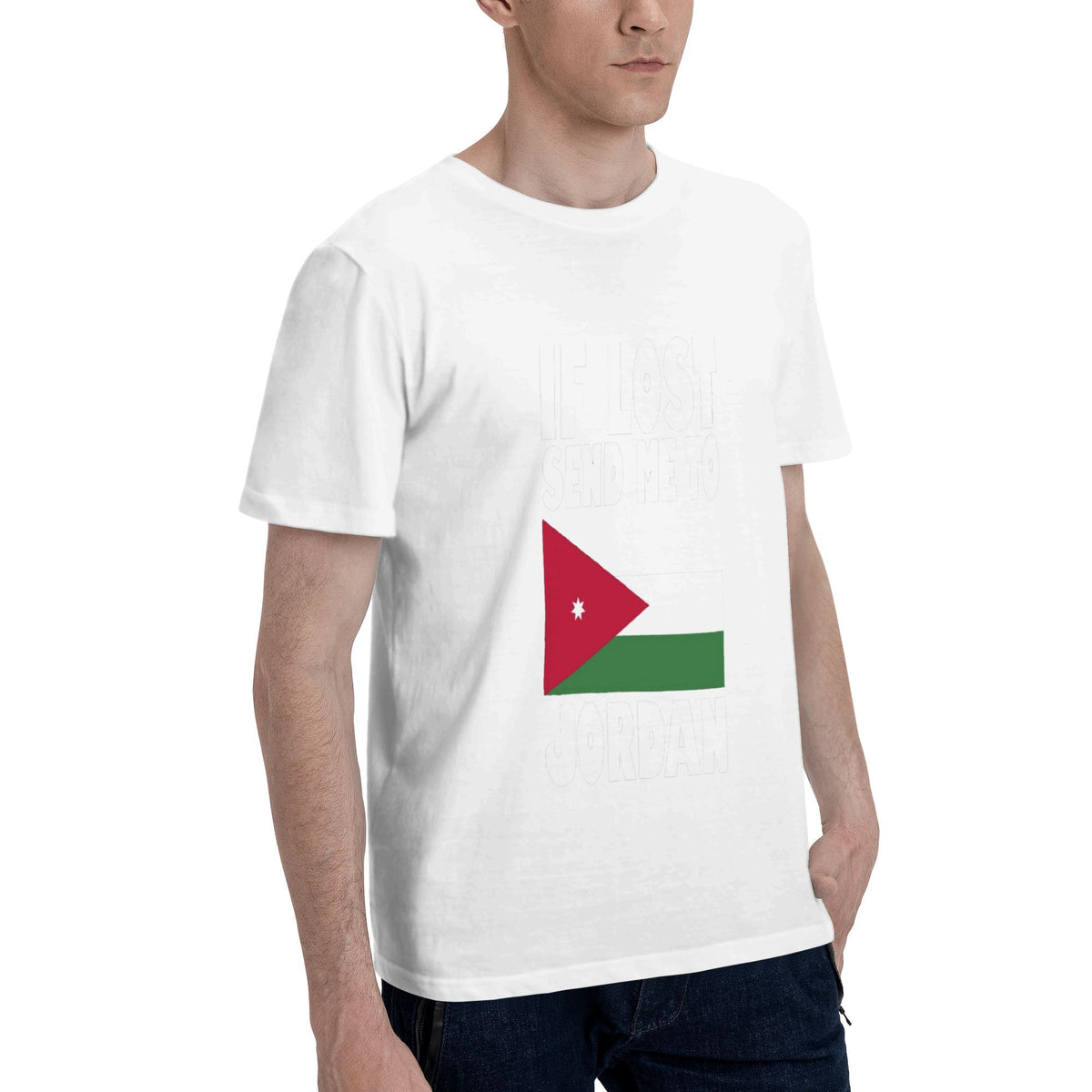Jordan flag with word T-shirt