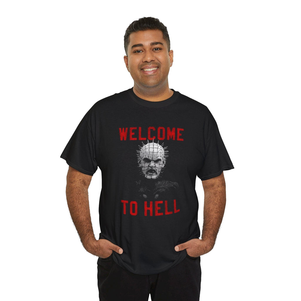 Pinhead Welcome to Hell T-Shirt, Horror Movie Tee, Gothic Clothing, Horror Fan Gift, Hellraiser Shirt