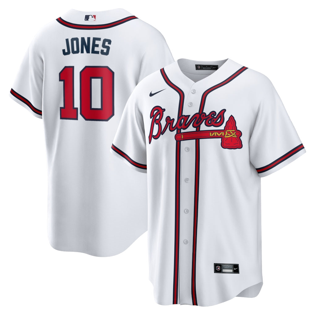 Men's #10 Chipper Jones Atlanta Braves Baseball Jersey