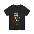 Cartoon Duo Unisex Heavy Cotton Tee, Looney Tunes T-Shirt, Funny Graphic Tee, Retro Cartoon Shirt, Vintage Animation Apparel