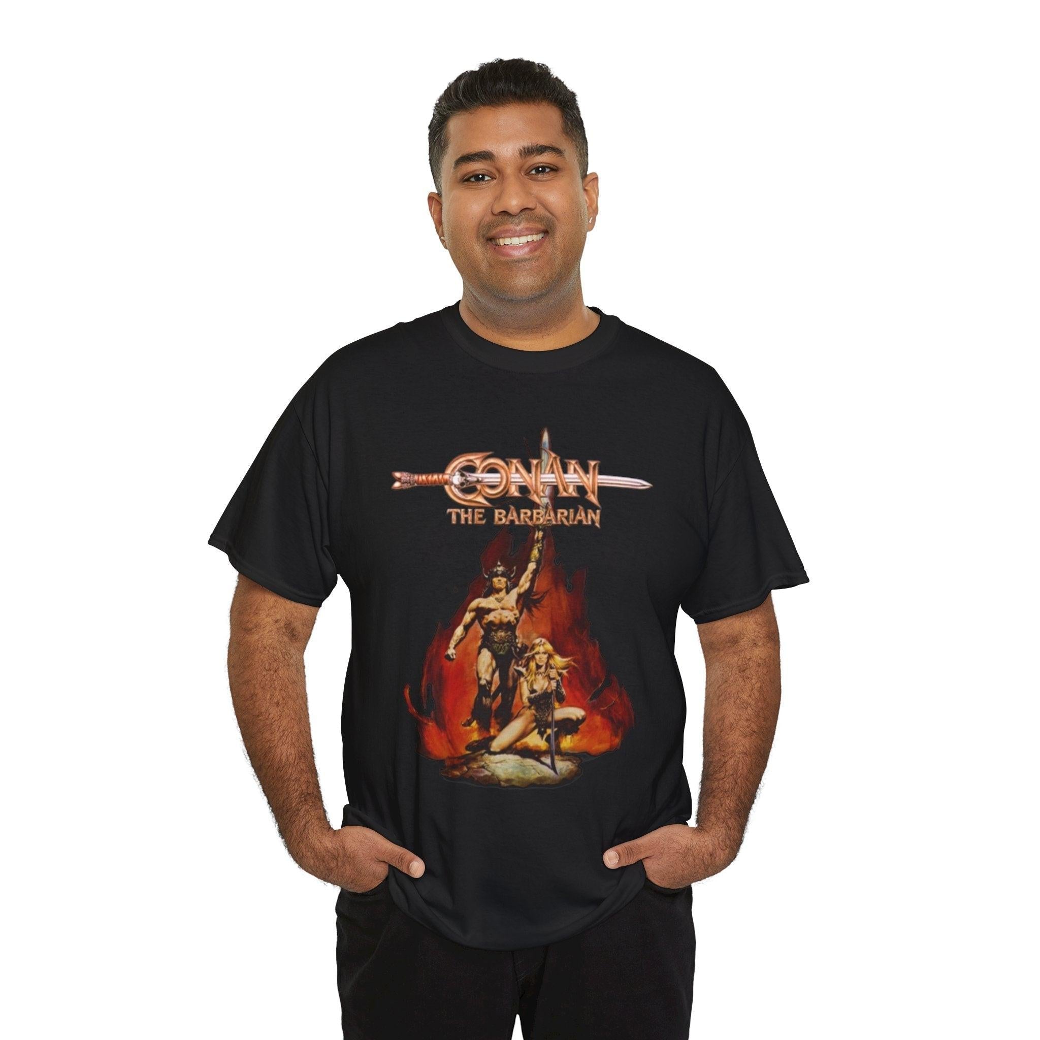 Conan the Barbarian Movie Unisex Tee, Film Fan Shirt, Retro Action Film Apparel, Vintage Movie Buff Gift, Cult Classic Graphic Tee