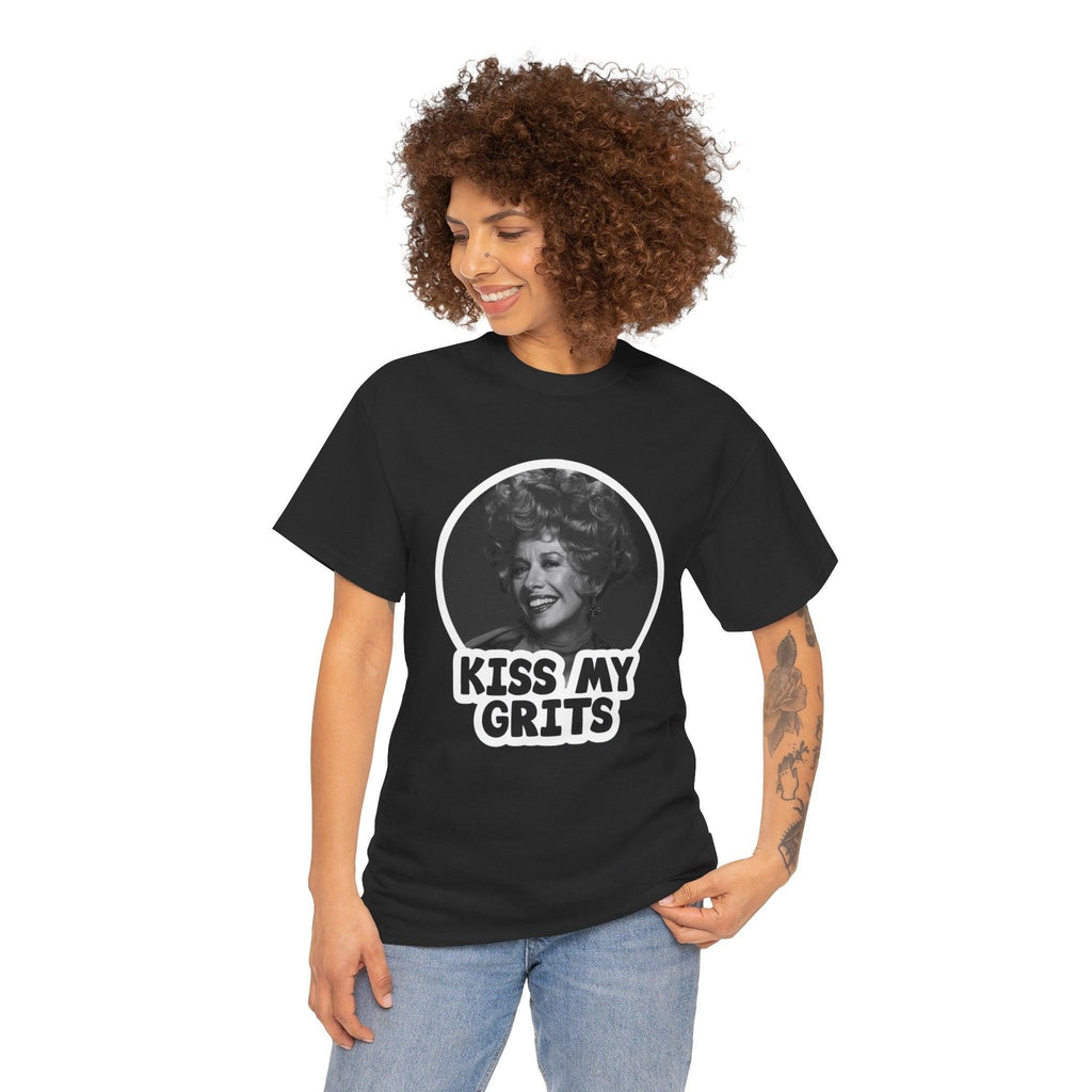 Kiss My Grits Retro T-Shirt, Unisex Tee, Vintage Alice TV Show Apparel, Flo Quote Shirt, Funny Graphic Tee