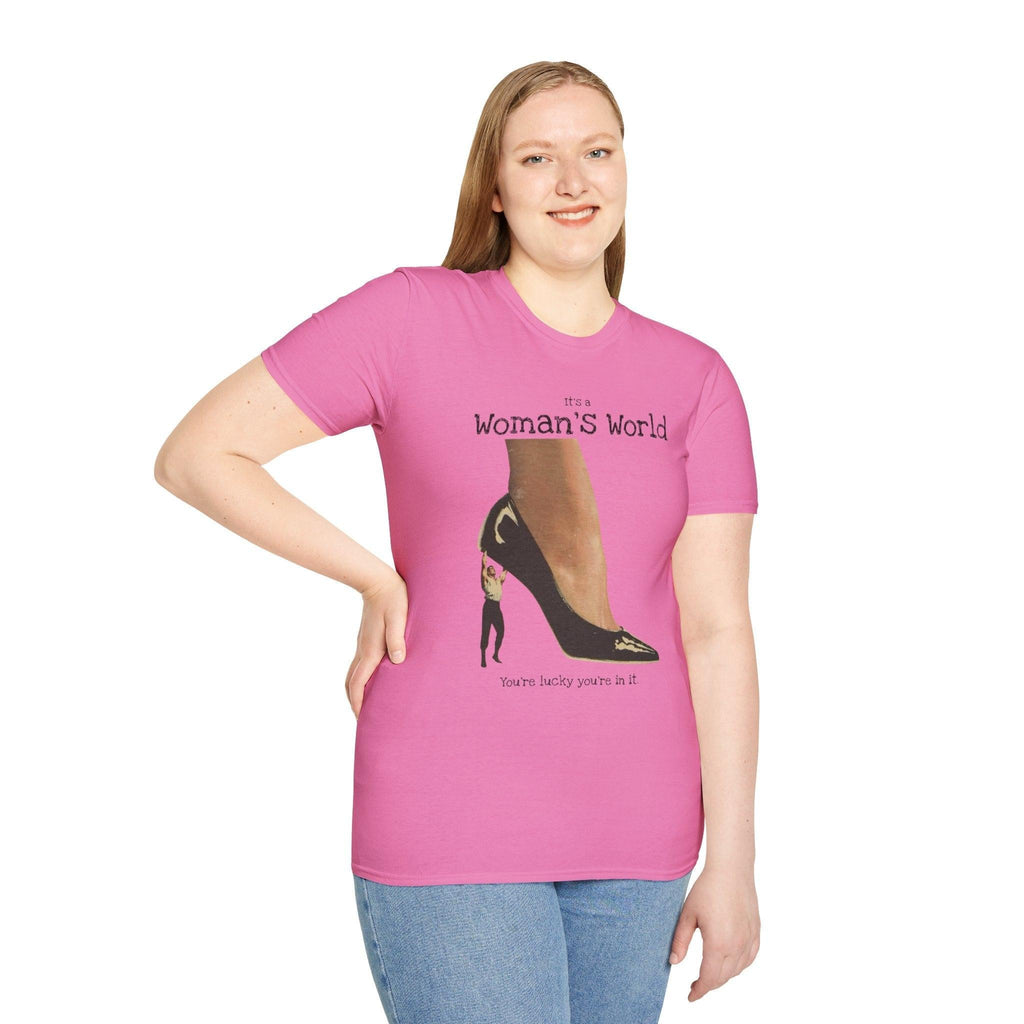 Its a Womans World Tee, Empowering Women's T-Shirt, Feminist Apparel, Gift for Her, Casual Wear, Self-Love Clothing, Women's Rights Merch