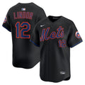 Men's #12 Francisco Lindor New York Mets Baseball Jersey