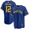 Men's #12 Josh Naylor Seattle Mariners Baseball Jersey