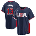 Men's #13 Brice Turang USA 2026 World Baseball Classic Baseball Jersey