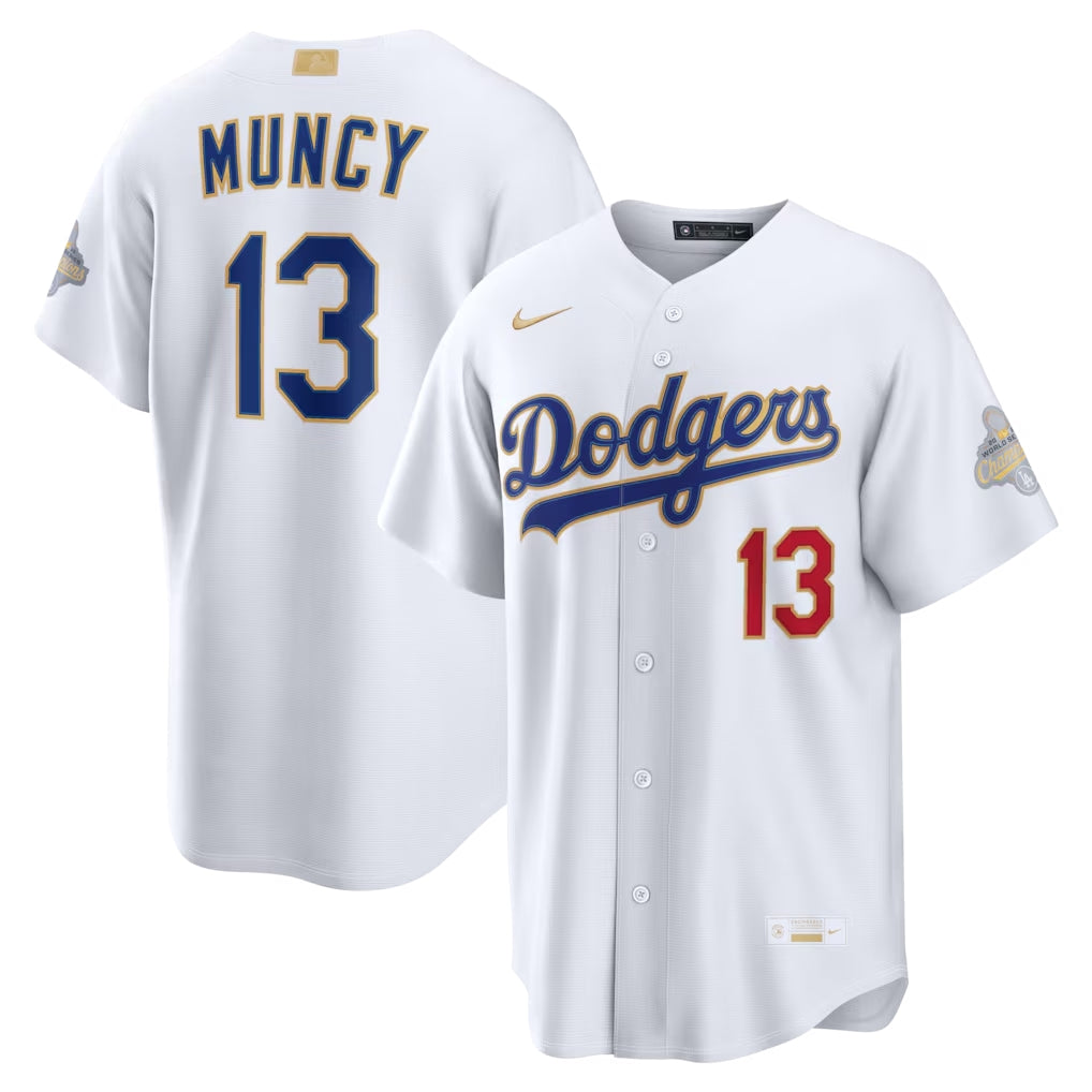 Men's #13 Max Muncy Los Angeles Dodgers Baseball Jersey