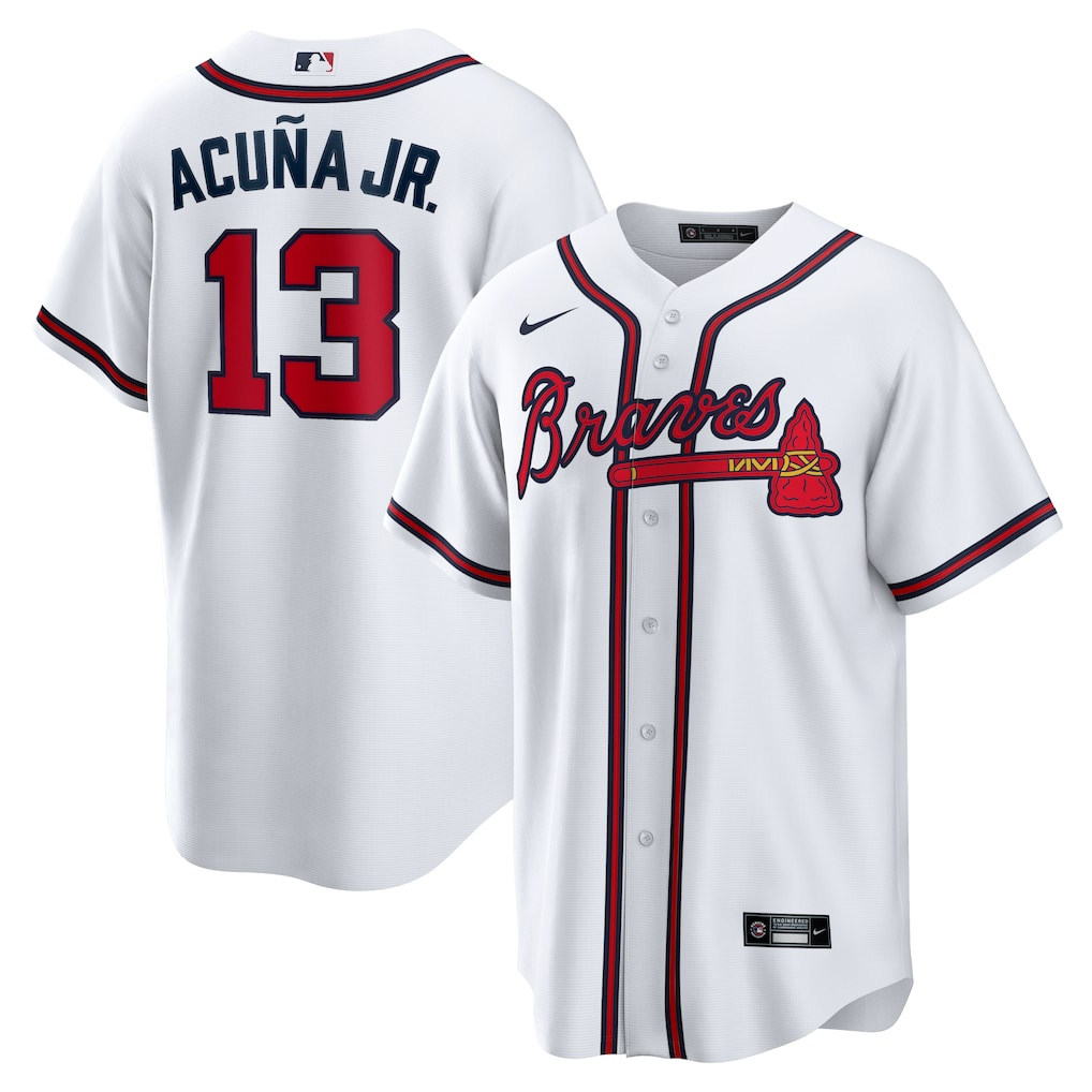 Men's #13 Ronald Acuña Jr Atlanta Braves Baseball Jersey