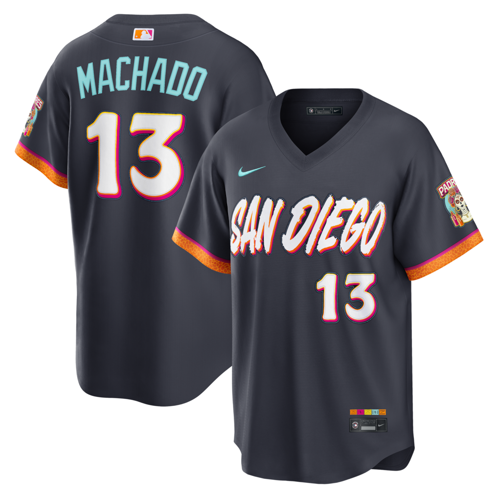 Mens #13 Manny Machado San Diego Padres Baseball Jersey