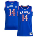Men's #14 Melvin Council Jr. Kansas Jayhawks College Basketball Jersey