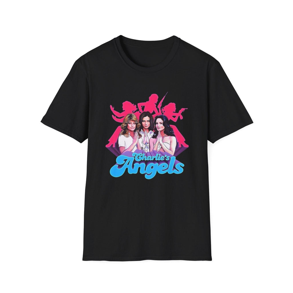 Charlies Angels T-Shirt, Vintage Tee, Angel Wings Shirt, 70s Style Top, Charlies Angels Gift