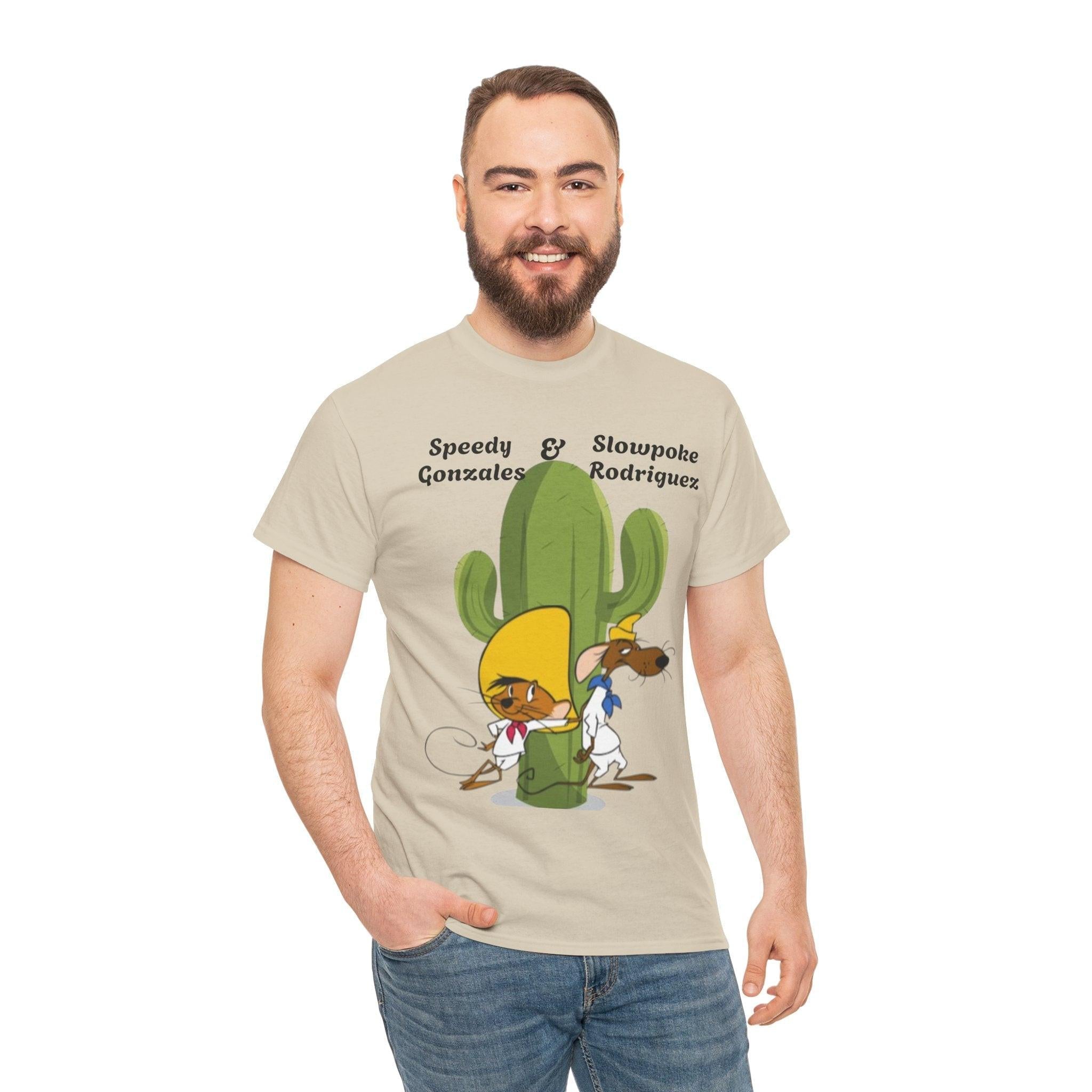 Speedy Gonzales & Slowpoke Rodriguez Tee, Cartoon Shirt, Gift for Friends