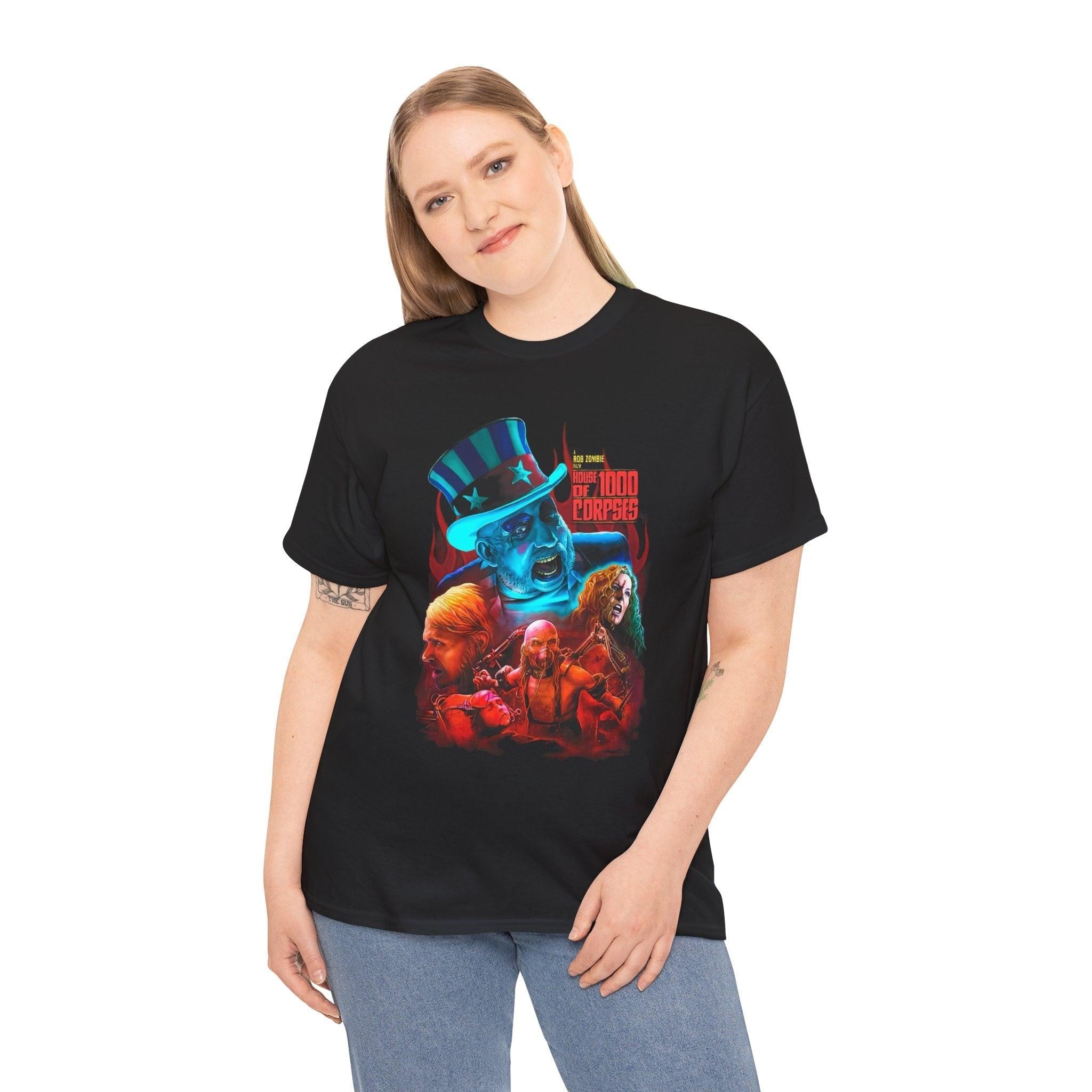House of 1000 Corpses , Horror Movie Top, Scary Movie Fan Gift, Halloween Graphic Tee, Horror Movie Merchandise