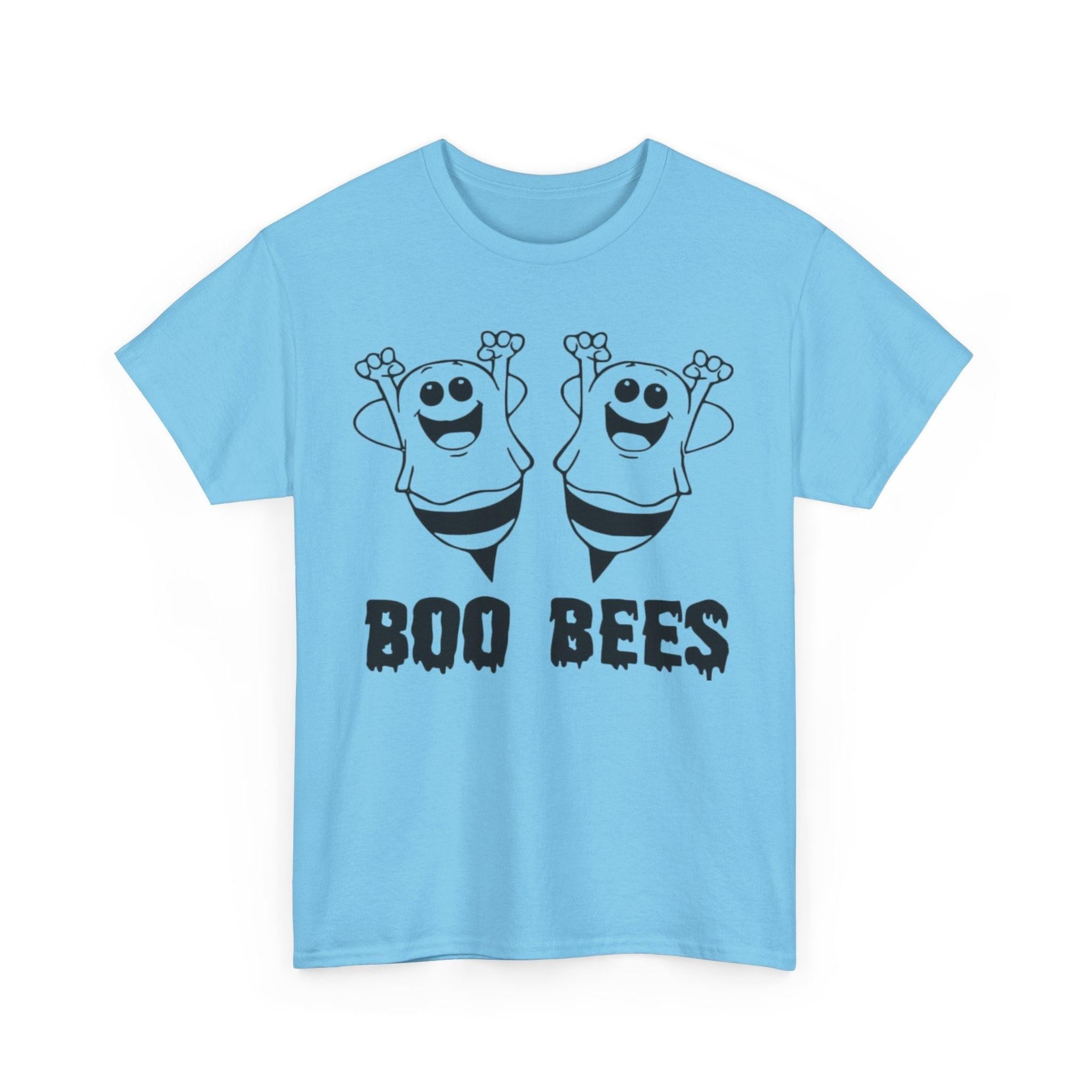 Boo Bees Halloween Tee, Funny Ghost T-Shirt, Unisex Cotton Tee, Spooky Season Apparel, Halloween Party Shirt, Unique Gift Idea