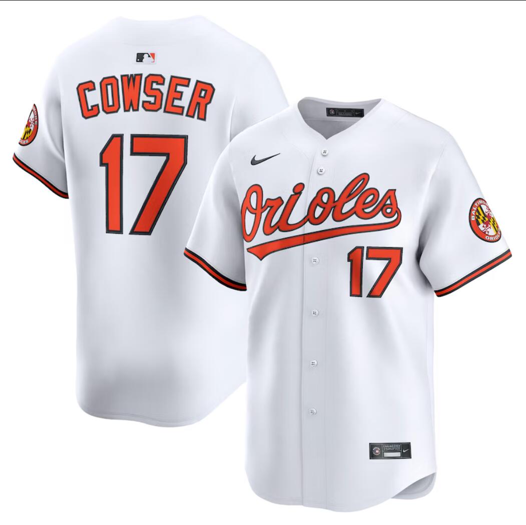Men's #17 Colton Cowser Baltimore Orioles  Baseball Jersey