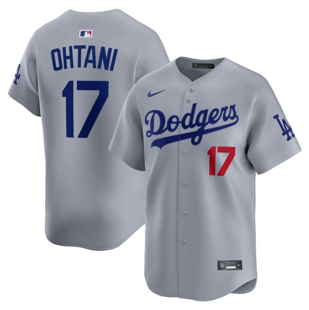 Men's #17 Shohei Ohtani Los Angeles Dodgers Baseball Jersey