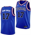 Men's #17 Mario Saint-Supery Gonzaga Bulldogs College Basketball Jersey