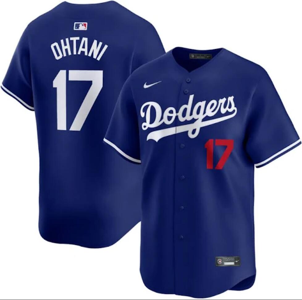 Men's #17 Shohei Ohtani Los Angeles Dodgers Baseball Jersey