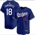Men's #18 Yoshinobu Yamamoto Los Angeles Dodgers Baseball Jersey