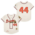 Men's #44 Hank Aaron Atlanta Braves Baseball Jersey