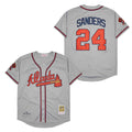 Men's #24 Deion Sanders Atlanta Braves Baseball Jersey