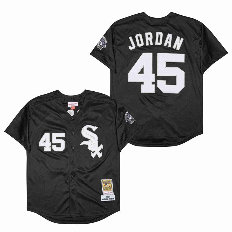 Mens #45 Michael Jordan Chicago White Sox Baseball Jersey
