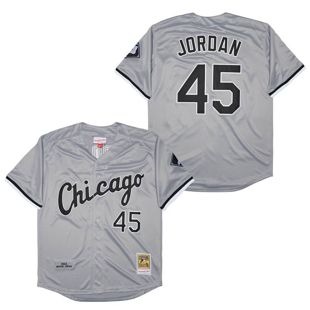 Mens #45 Michael Jordan Chicago White Sox Baseball Jersey
