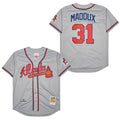 Men's #31 Greg Maddux Atlanta Braves Baseball Jersey