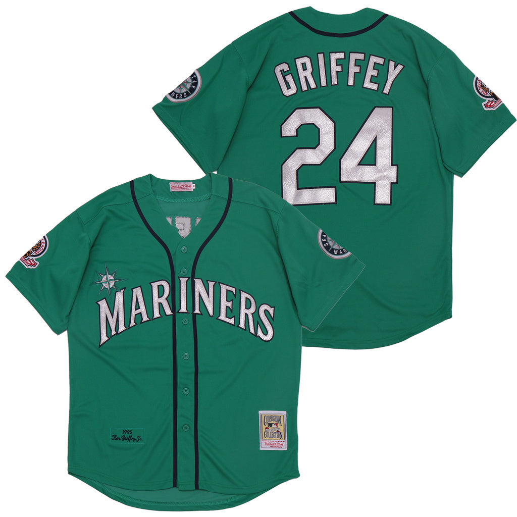 Men's #24 Ken Griffey Seattle Mariners Baseball Jersey