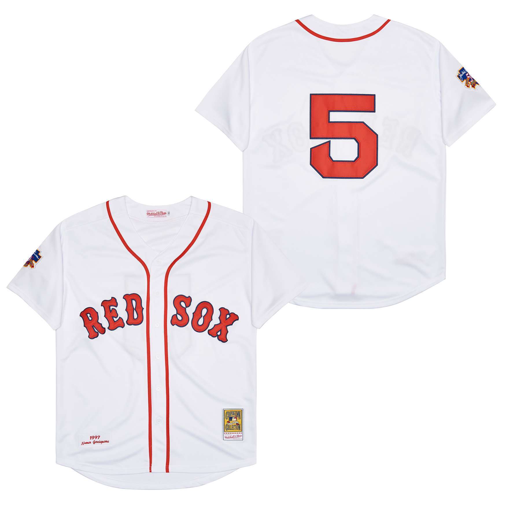 Men's #5 Nomar Garciaparra Boston Red Sox Baseball Jersey