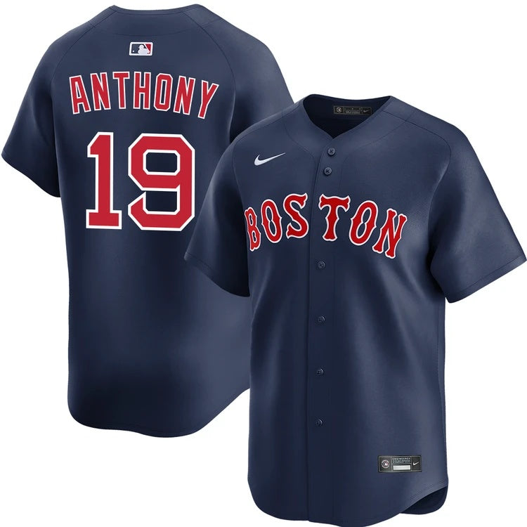 Men's #19 Roman Anthony Boston Red Sox Baseball Jersey